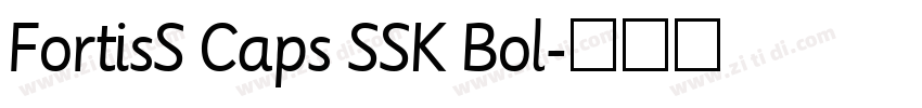FortisS Caps SSK Bol字体转换